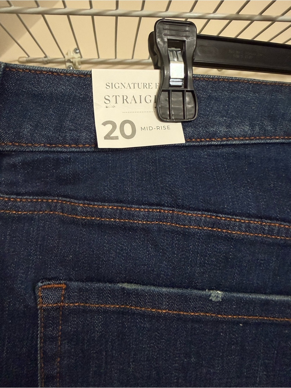 Lane Bryant Signature Fit Straight Leg Jeans Mid-Rise Dark Wash NWT Size 20 - Picture 7 of 14